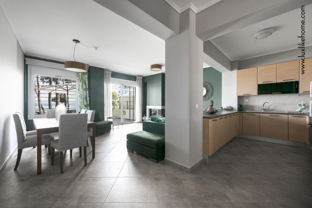 #Luxlikehome - Mediterranee Beachfront Summer House Kalyves Polygyrou Екстериор снимка